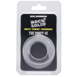 RockSolid by Doc Johnson Cockring The Donut 4X 30 mm Transparent